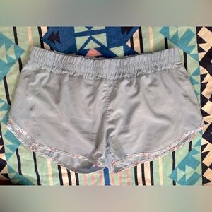 Simply Southern | Powder Blue Board Shorts w/ Pink Floral Trim | Sz:XXL NWOT